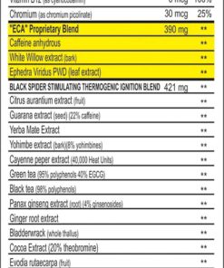 Alternative view of Black Spider ECA Cloma Pharma